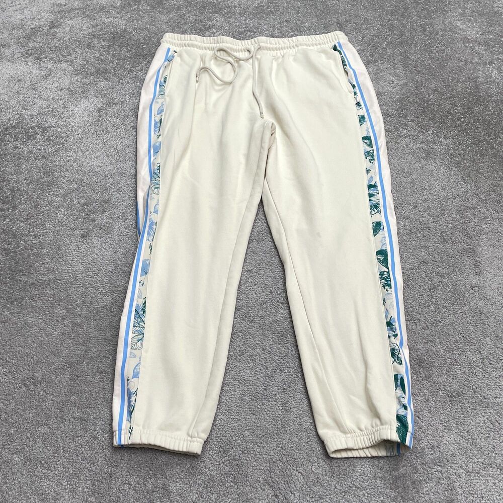 Fabletics Fundamental Jogger Sweatpants Mens XXL Ivory Elastic Outdoor 38x29